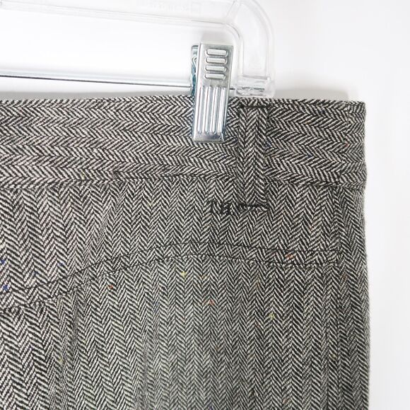 Tommy Hilfiger Womens Wool Blend Pants Size 12 Chevron Straight‎ Leg Career - Picture 7 of 10